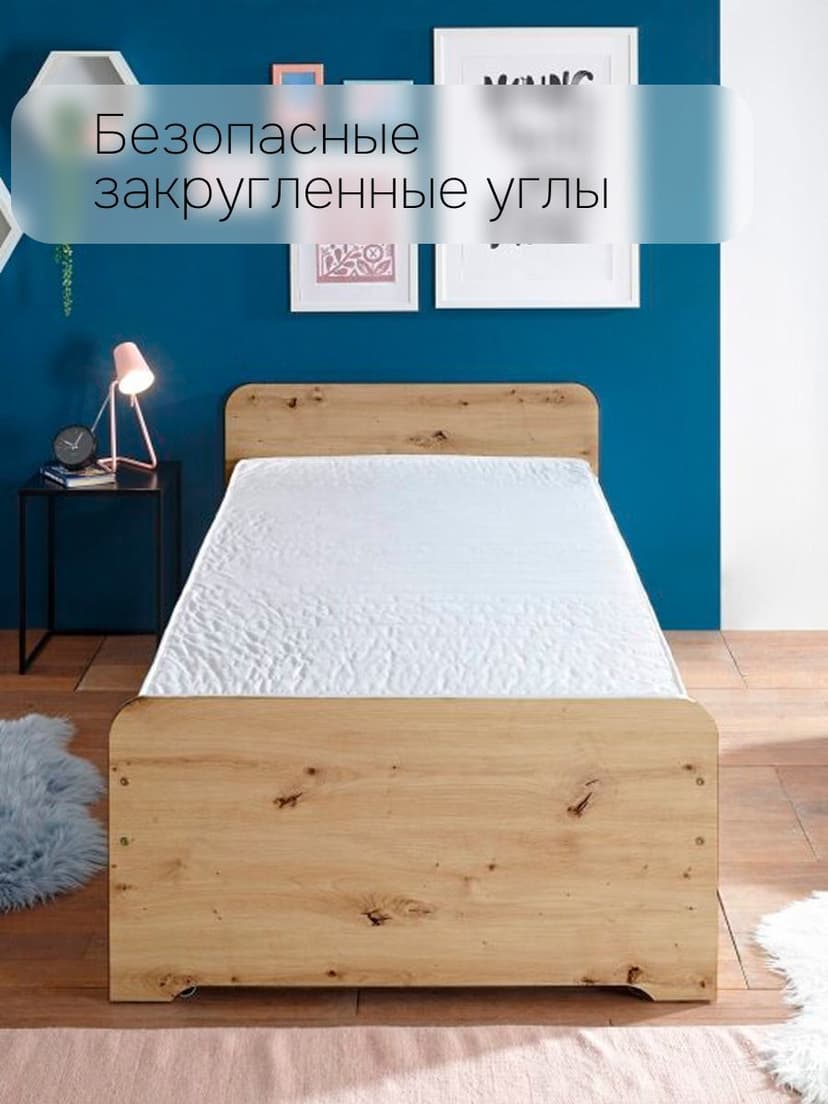 Кровать 90х200 Дупло с выдвижным спальным местом (90х190), двухъярусная, ЛДСП, светло-бежевый — фото 4