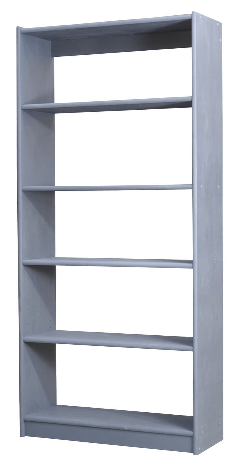 Стеллаж Денвер 79×30×170, 5 полок, массив сосны, серый воск