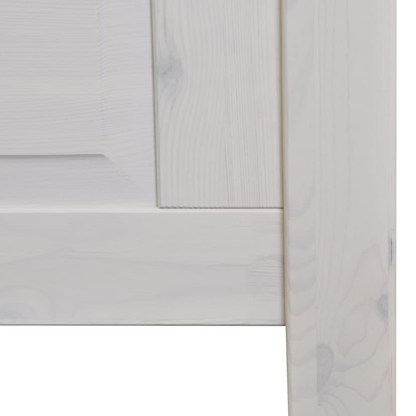 Кровать 180х200, Боцен, двуспальная, массив сосны, белый воск, Dipriz