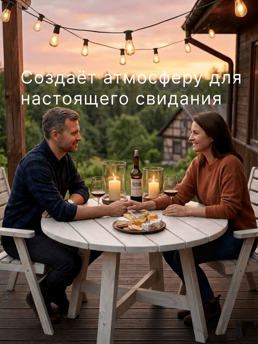 Стол обеденный Осло круглый, диаметр 105, высота 73, массив сосны, белый