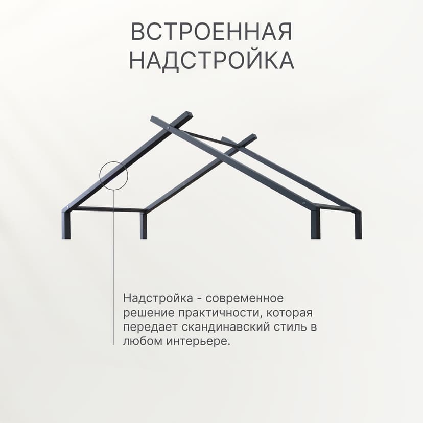 Кровать домик 90х200 Джульетта, односпальная, деревянная, серый — фото 7