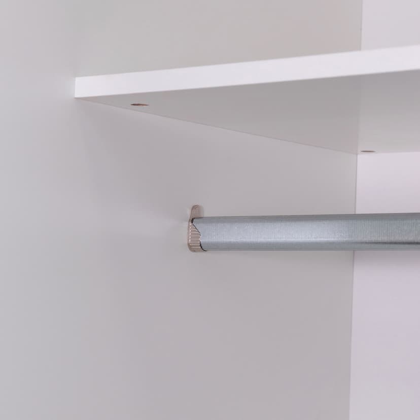 Шкаф купе для одежды с зеркалом белый Муро с раздвижной системой Hettich TopLine L, ЛДСП — фото 11
