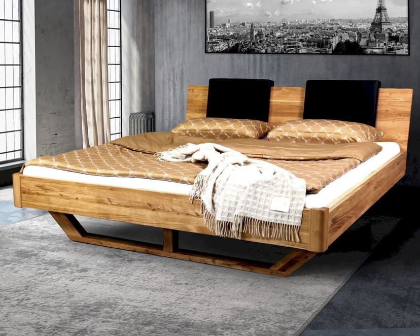 Кровать 160х200 Дольче Вита, двуспальная, деревянная из массива дуба
