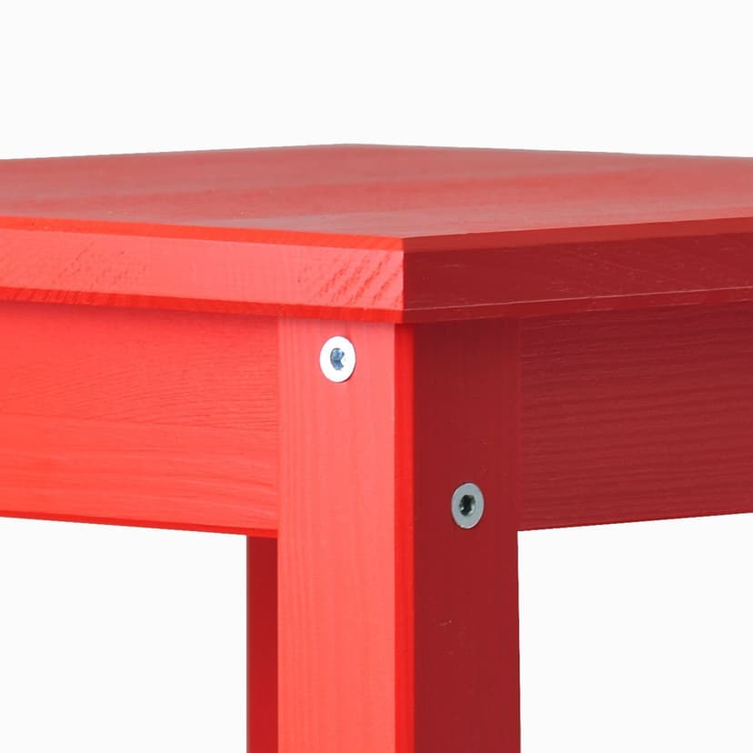 Табурет «Одвар» 33×33×45 см, деревянный, красный, массив сосны, IKEA — фото 5