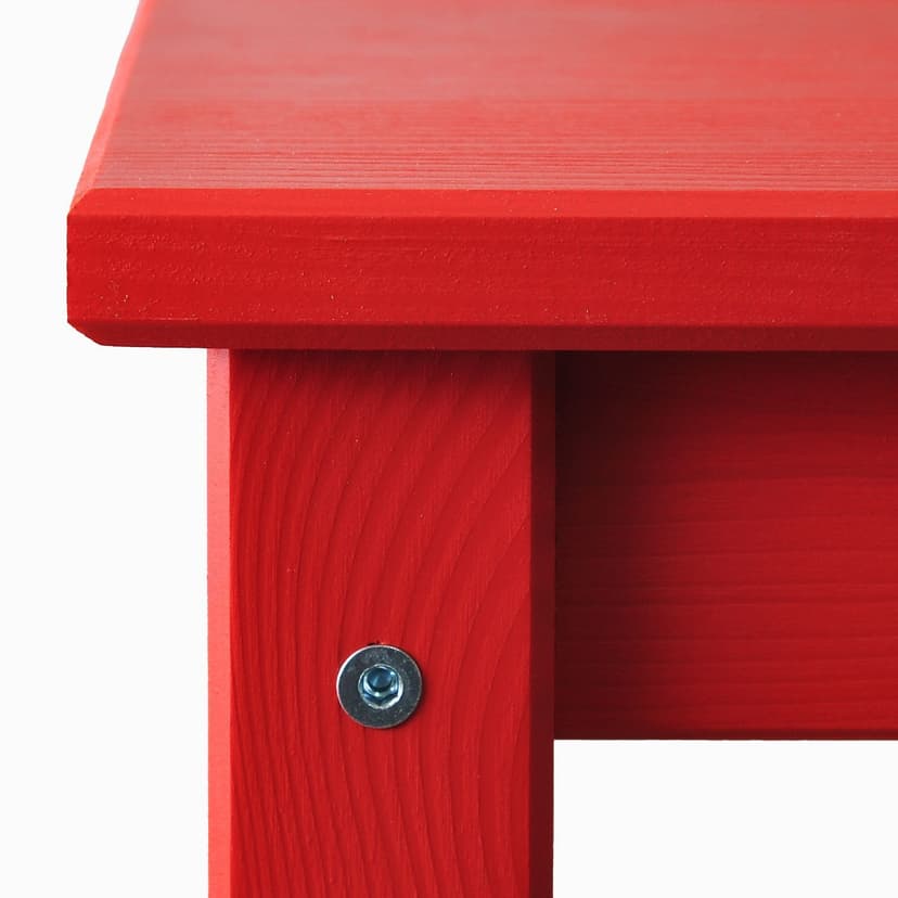 Табурет «Одвар» 33×33×45 см, деревянный, красный, массив сосны, IKEA — фото 6