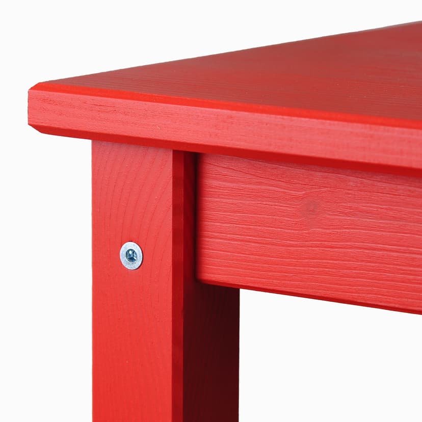 Табурет «Одвар» 33×33×45 см, деревянный, красный, массив сосны, IKEA — фото 7