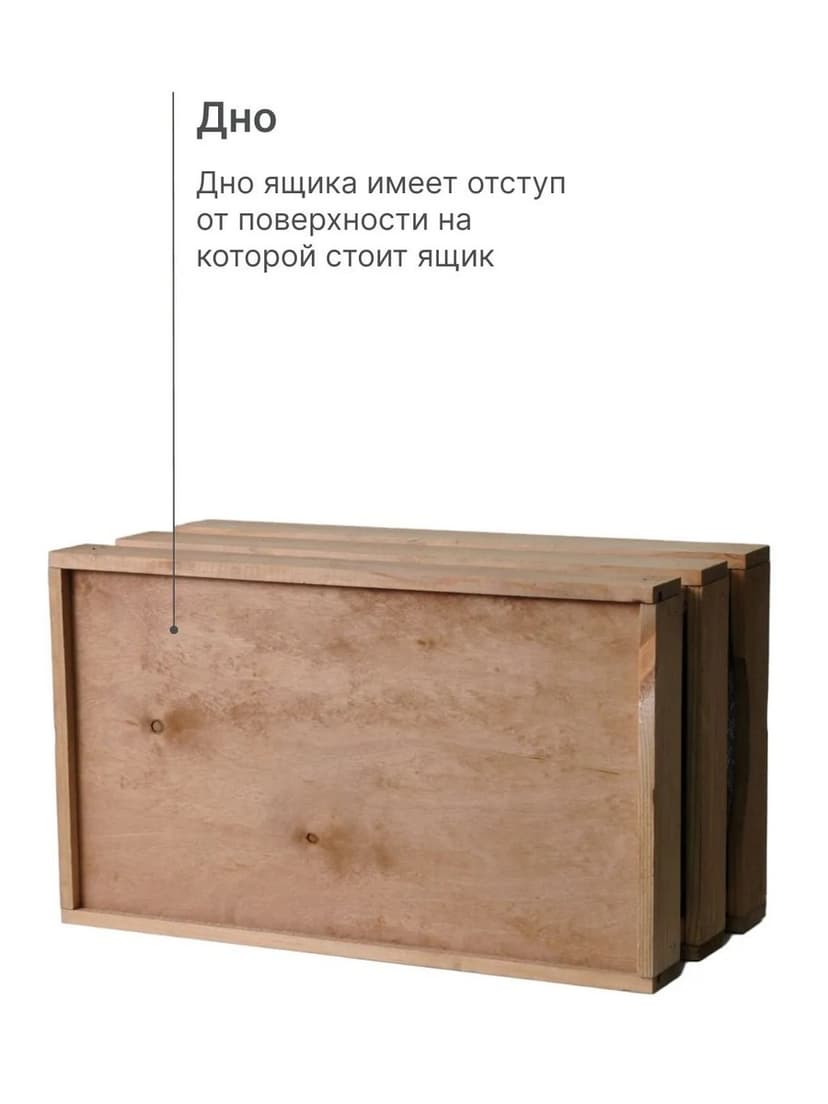 Ящики для хранения, 38х22х19, 19х16х16, для сада, рассады, деревянный, 3 шт., светло-коричневый — фото 7