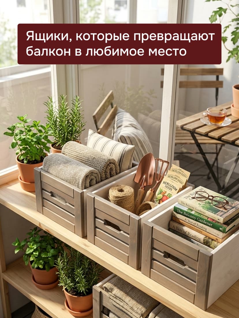 Корзина для хранения  "Венеция", из сосны набор 3 шт, белый воск/ фронт-серый бейц лак
