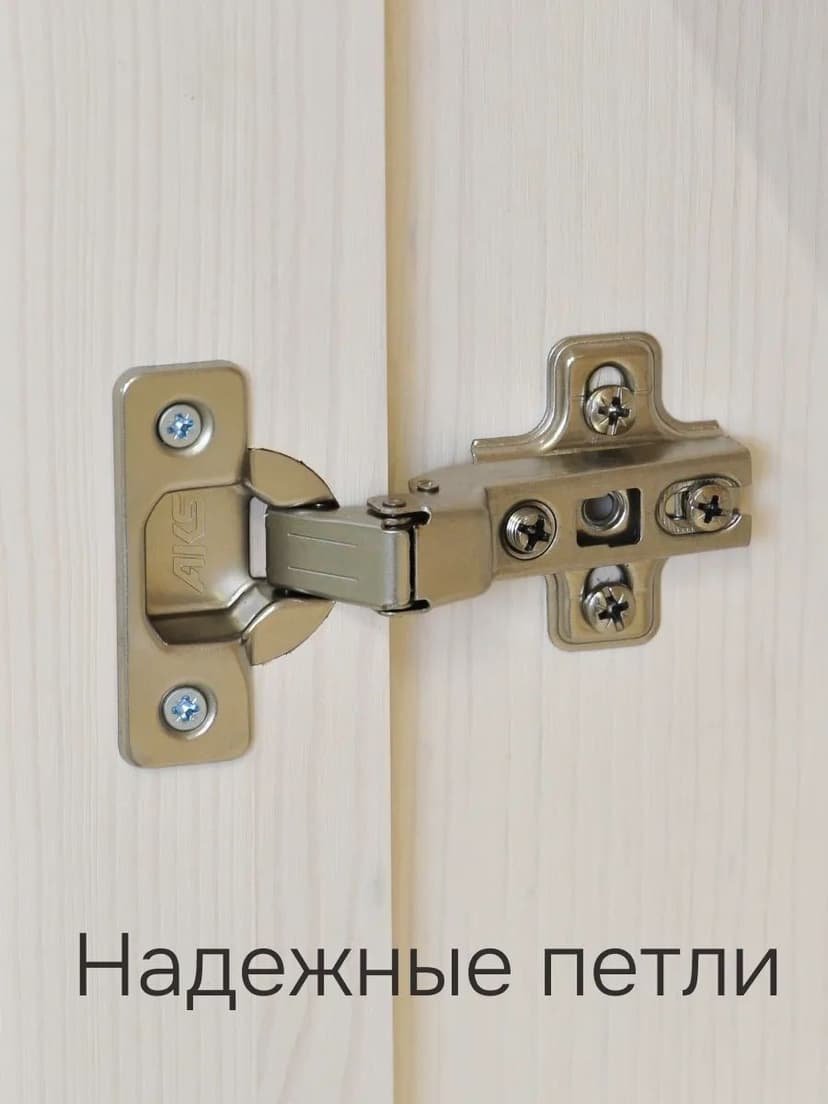 Сервант шкаф витрина Бритта двухдверный, белый, стеклянный, с полками, массив сосны, 128х113х32 — фото 11