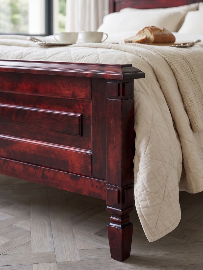 Кровать Джоли 180х200 из массива береза, красный, MAKOSA