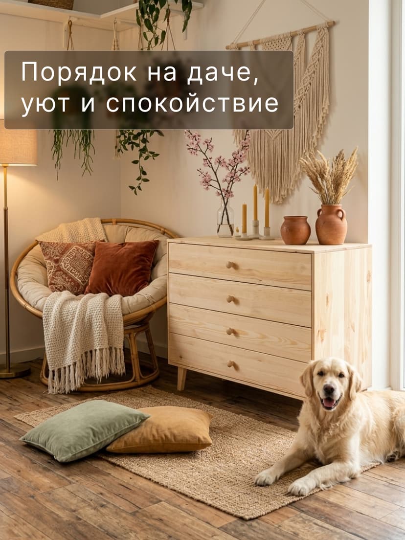 Комод "Сосновая классика" 80 см/сосна/без отделки(FSM BY/112 08.02.075.03 00084)