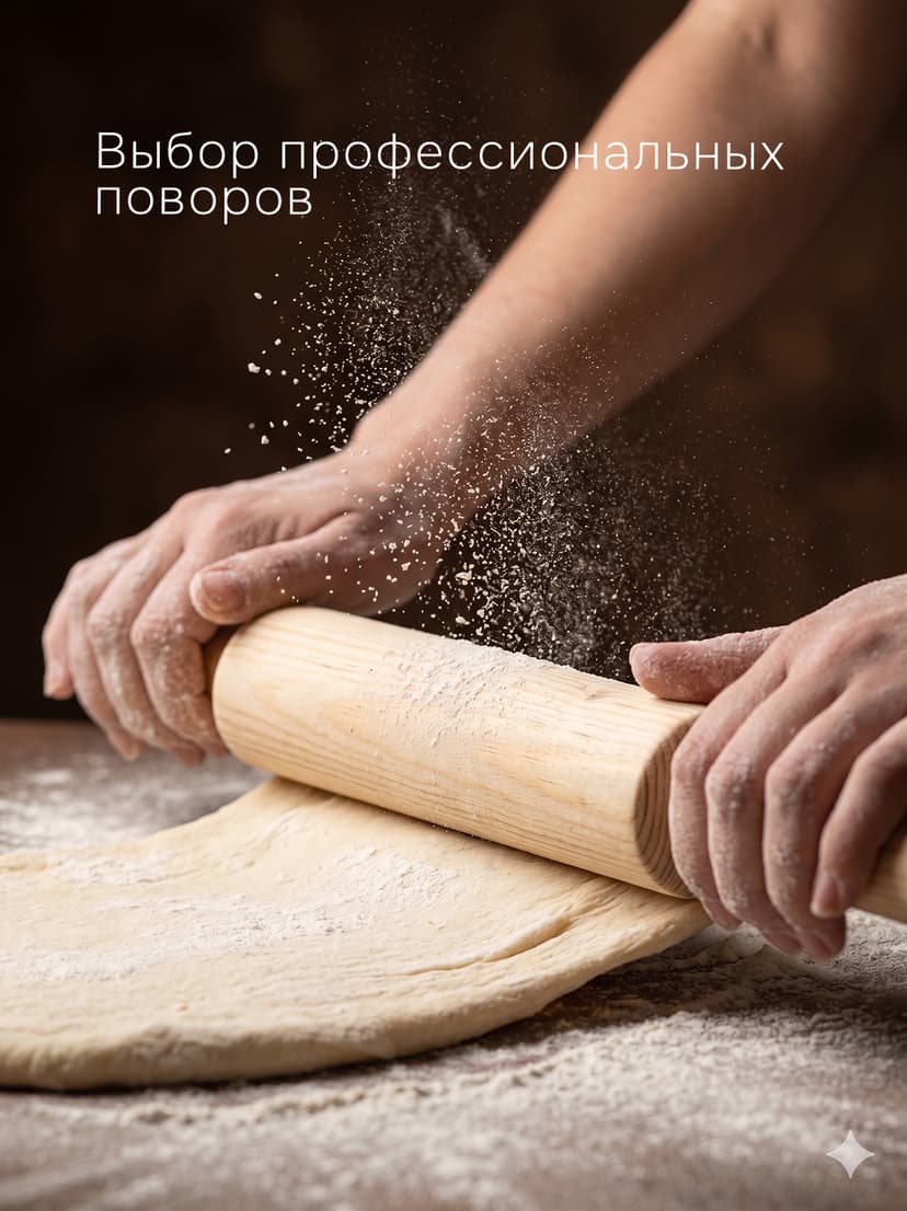 Скалка малая 420х36х36 сосна, без отделки — фото 3