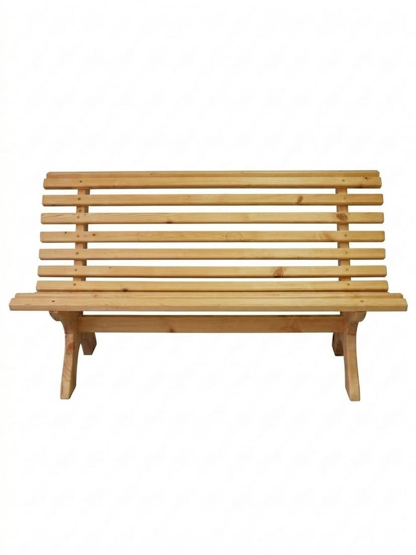 Скамейка садовая, 150х74х83, Осло, со спинкой, из массива сосны, бейц, Dipriz
