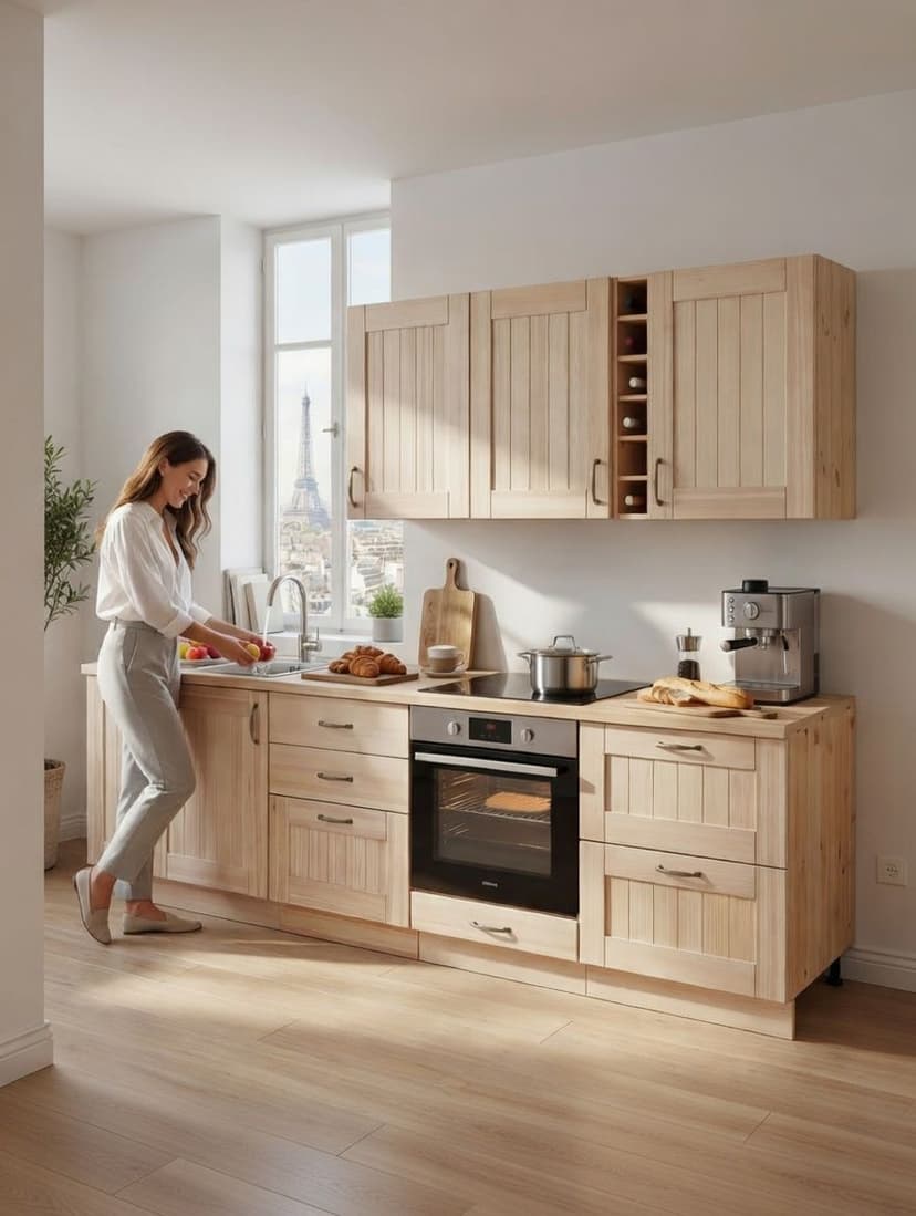 Фальшпанель для кухни Вестфалия, 31х2х72, массив сосны, Dipriz