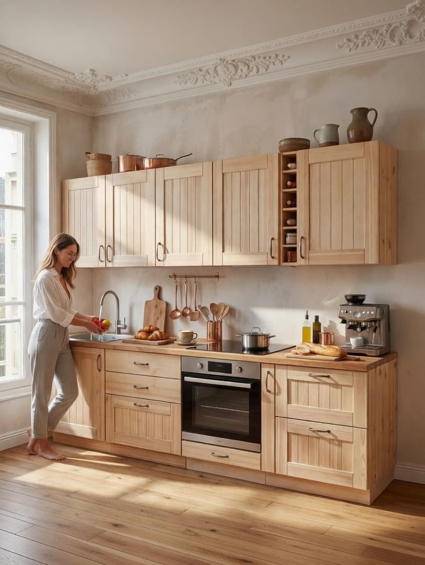 Фальшпанель для кухни Вестфалия, 31х2х72, массив сосны, Dipriz